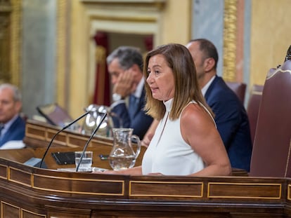 Francina Armengol, en la sesión constitutiva de las Cortes.