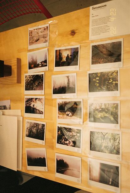 La colección de polaroids de la editora.
