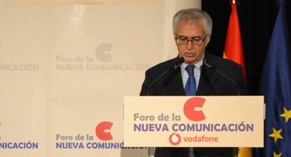 Nemesio Rodríguez, este viernes en el Foro de la Nueva Comunicación.
