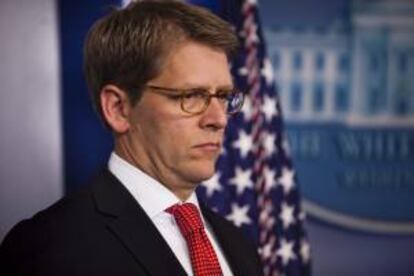 En la imagen, el portavoz de la Casa Blanca, Jay Carney. EFE/Archivo