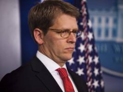 En la imagen, el portavoz de la Casa Blanca, Jay Carney. EFE/Archivo