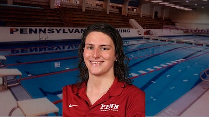 Lia Thomas, en la piscina de la Universidad de Pensilvania. / PENN ATHLETICS