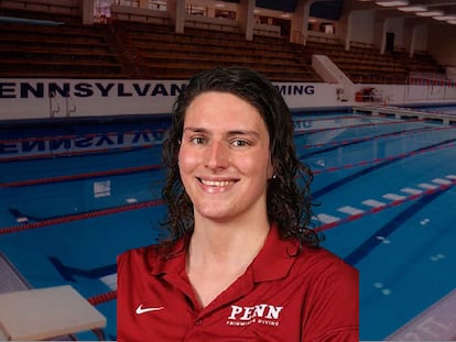 Lia Thomas, en la piscina de la Universidad de Pensilvania. / PENN ATHLETICS