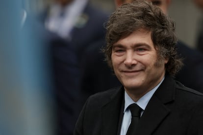 Javier Milei, en Buenos Aires, Argentina, el 25 de mayo de 2025. 