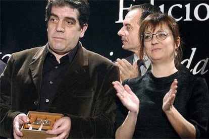 Eduardo Lago y Marta Sanz, ganador y finalista del Premio Planeta 2006.