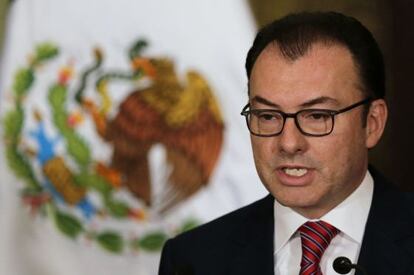 El ministro de Econom&iacute;a mexicano Luis Videgaray