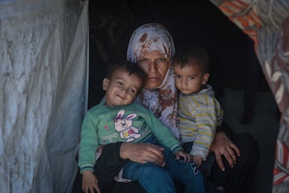 Mujer Palestina refugiada