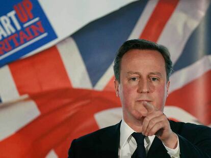 El primer ministro británico, David Cameron, durante un discurso el pasado 19 de enero.