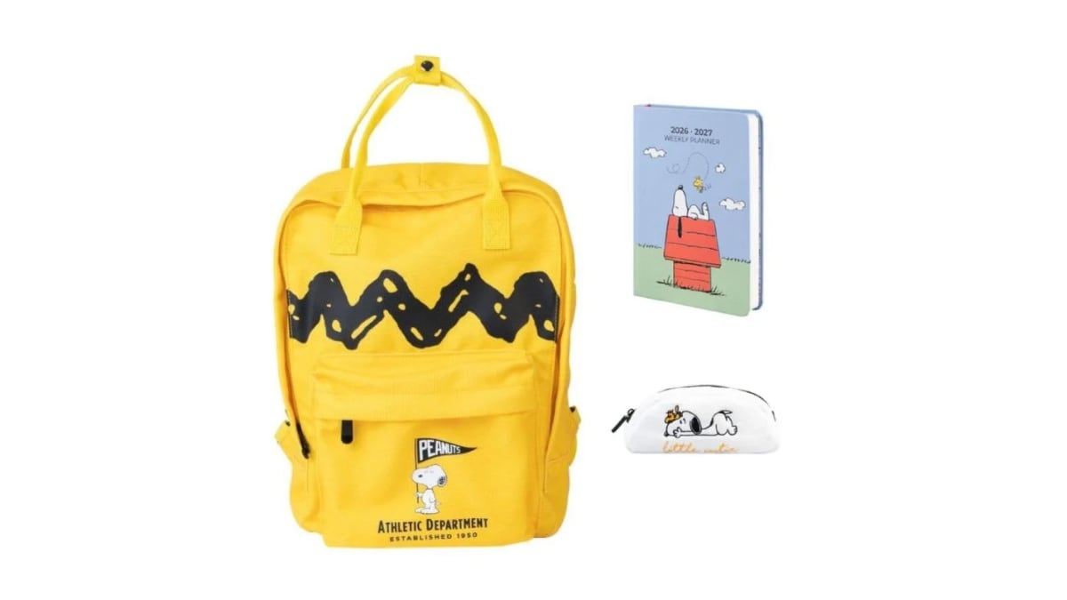 Estuche, mochila y agenda escolar.