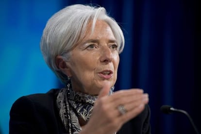 IMF director Christine Lagarde in a file photo.