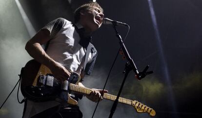 Alex Kapranos, el cantante de Franz Ferdinand, este viernes en Málaga.