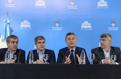 El presidente de Argentina, Mauricio Macri, da una rueda de prensa en octubre psado.