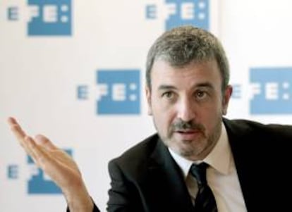 El portavoz del PSC, Jaume Collboni, durante una entrevista con Efe. EFE/Archivo