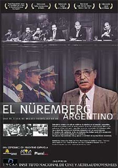 Cartel del documental <i>El Nüremberg argentino</i>.