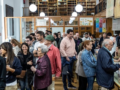 Un colegio electoral de Valencia el 28-M