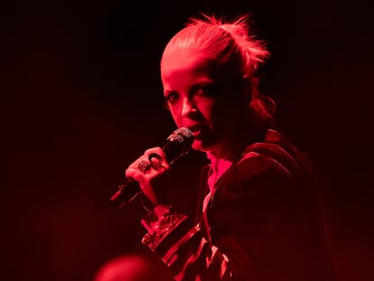 Shirley Manson durante un concierto de Garbage en Concord (California), el 6 de junio.