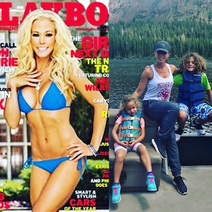 Kendra Wilkinson no solo ha querido compartir con sus seguidores su cambio físico, sino también el de su cambio vital, que la ha hecho pasar de ser portada de la revista 'Playboy' a madre de dos hijos.