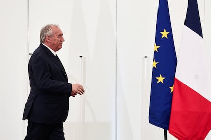 El primer ministro Francois Bayrou en la finca Bierville en Boissy-la-Riviere, al sur de París, el martes.
