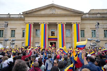 Los partidarios del presidente colombiano Gustavo Petro