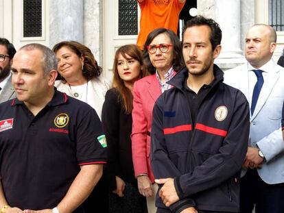 Accused firemen (l-r) Manuel Blanco, Julio Latorre and José Enrique Rodríguez.