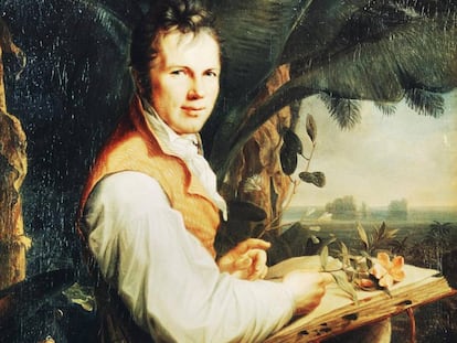 Un retrato de Alexander von Humboldt, realizado por Friedrich Georg Weitsch.