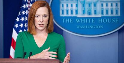 La portavoz de la Casa Blanca, Jen Psaki.