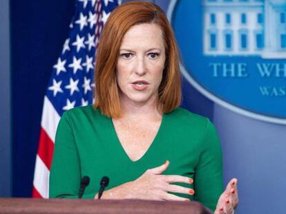 La portavoz de la Casa Blanca, Jen Psaki.