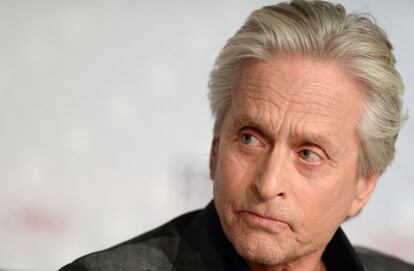 El actor Michael Douglas durante una rueda de prensa en la pasada edici&oacute;n del Festival de Cannes.