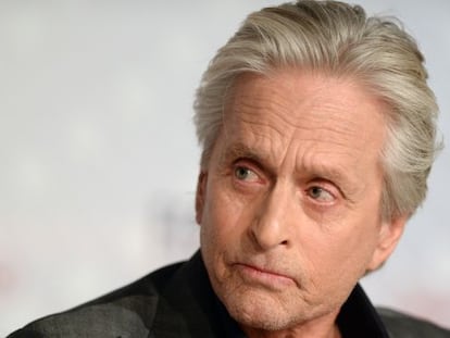 El actor Michael Douglas durante una rueda de prensa en la pasada edici&oacute;n del Festival de Cannes.