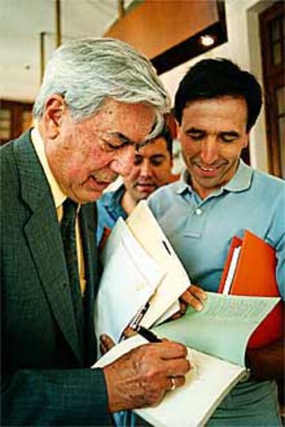Mario Vargas Llosa, en Santander.