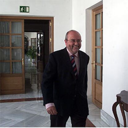 José Caballos, ayer, en el Parlamento.