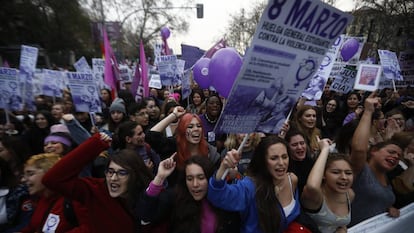 Manifestación del 8-M este año en Madrid. 