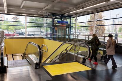 Estación de Valdecarros, donde fue encontrada la niña desorientada, en una imagen de junio de 2023.