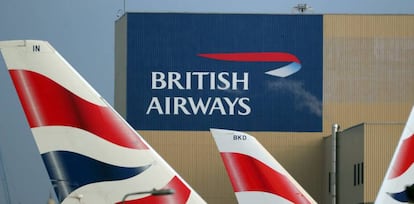 Aviones de British Airways en Heathrow.