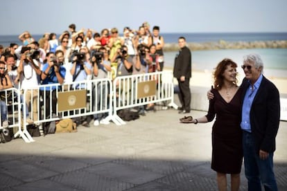 Susan Sarandon y Richard Gere en el Festival de Cine de San Sebastián.