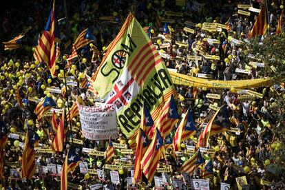 Ambiente durante el transcurso de la manifestacin.