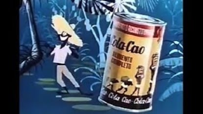 Anuncio de Cola Cao aparecido primero como jingle en la Cadena Ser en 1955 y como spot televisivo en 1962.