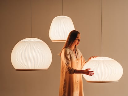 Lámpara 'Knit' de Meike Harde para Vibia, uno de los proyectos presentados en la pasada edición del Salone del Mobile de Milán.