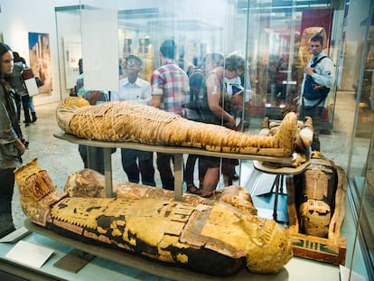 La sala de Egipto del British Museum de Londres.