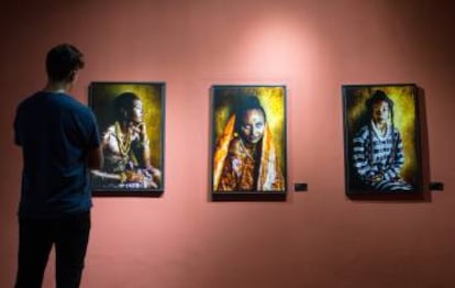 Sala del Museo de la Fotografía de Saint Louis (Senegal)