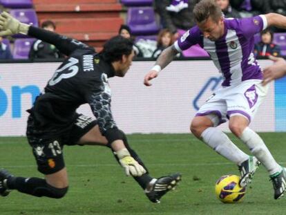 Ebert marca el tercer gol.