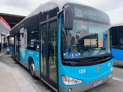 Los nuevos autobuses de la 'línea cero'.