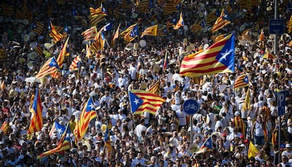 Manifestació de la Diada a Barcelona.