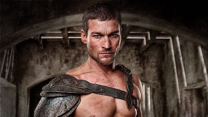Andy Whitfield como Spartacus.