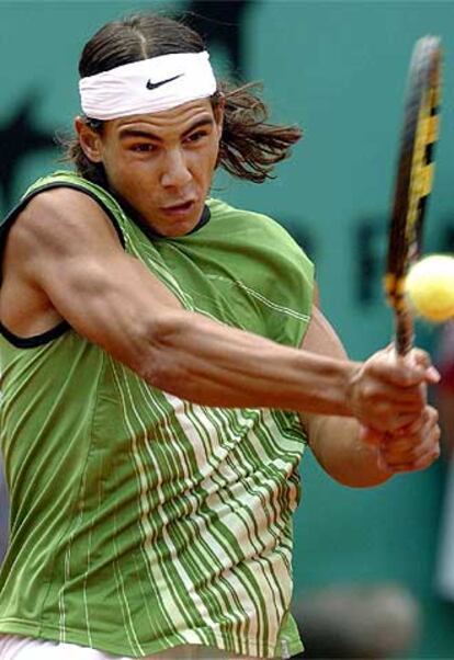 El tenista Rafael Nadal durante la final de Roland Garros.