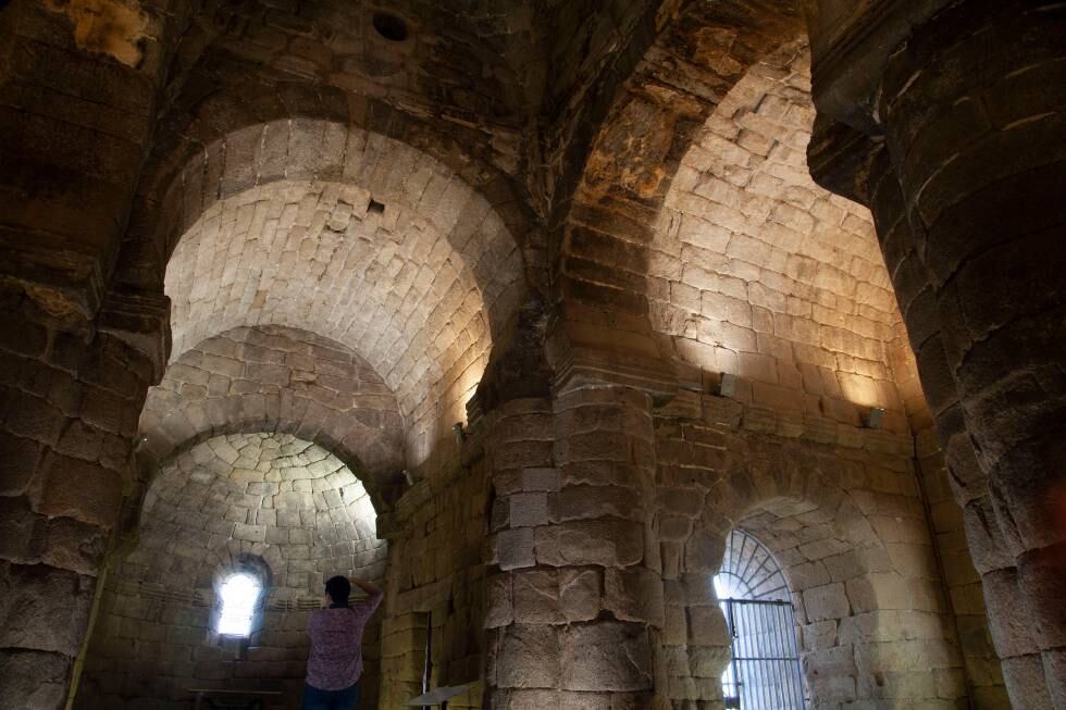 Iglesia visigótica de Santa María de Melque, en La Puebla de Montalbán (Toledo).