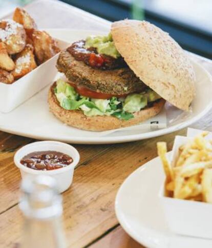 Hamburguesa Gran Vegano, de Bacoa Burger.