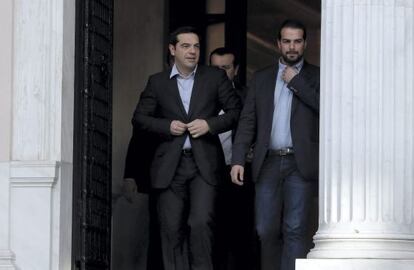 Alexis Tsipras, ahir després de prestar jurament.