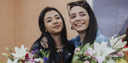 María Jimena Rico and her partner, Shaza Ismail, pictured back in Spain.