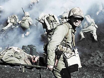 Imagen de <i>Banderas de nuestros padres,</i> de Clint Eastwood.